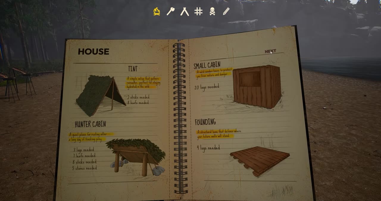 HOUSE notebook Tint Small Cabin Hunter Cabin Founding